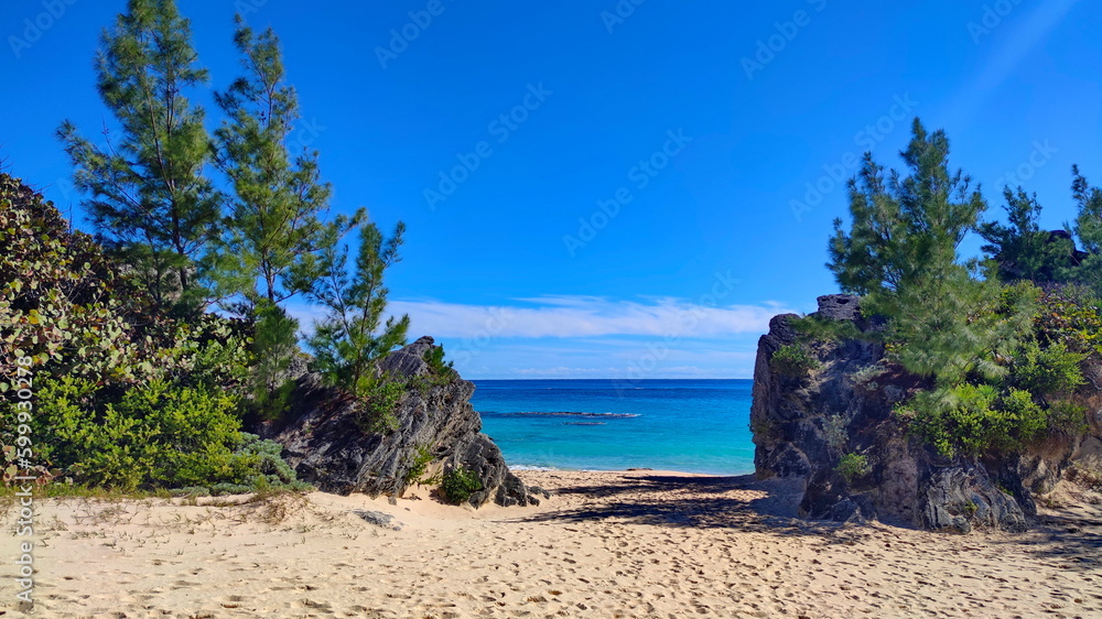 Bermuda Island tropical coastal landscape