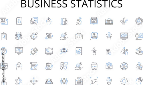 Business statistics line icons collection. Energy, Force, Velocity, Gravity, Motion, Friction, Thermodynamics vector and linear illustration. Electromagnetism,Quantum,Relativity outline signs set