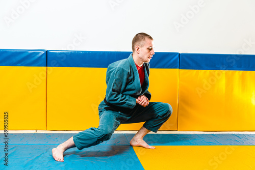 Brazilian jiu-jitsu and grappling training for men in a self-defense gym