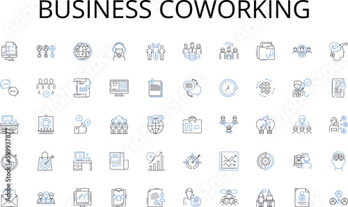 Business coworking line icons collection. Crafting, Knitting, Sewing, Crochet, Embroidery, Quilting, Woodworking vector and linear illustration. Carving,Pottery,Beading outline signs set
