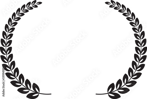 Flower wreath vector congratulations banner wreath icon triumph leaf wreath formal floral decoration romantic pattern for wedding Mother anniversary birthday valentine Christmas