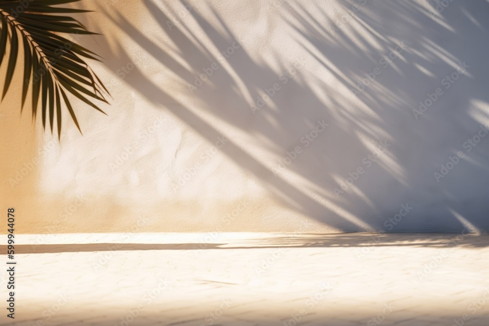 palm branch shadow on the wall- Ai palm branch shadow on the wall- Ai
