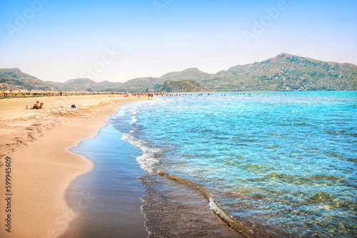 Iztuzu Beach, Turtle Beach, Dalyan River, Mediterranean Sea, Marmaris, Turkey