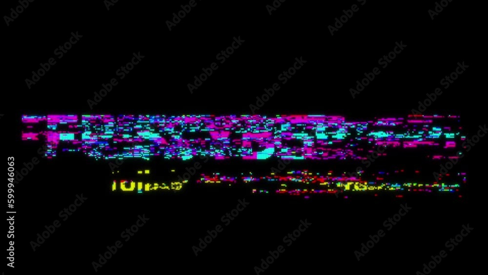Abstract glitch digital alphabet font and number. Typography urban future creative design analog modern concept fonts and numbers. vector illustraion Abstract glitch digital alphabet font and number. Typography urban future creative design analog modern concept fonts and numbers. vector illustraion