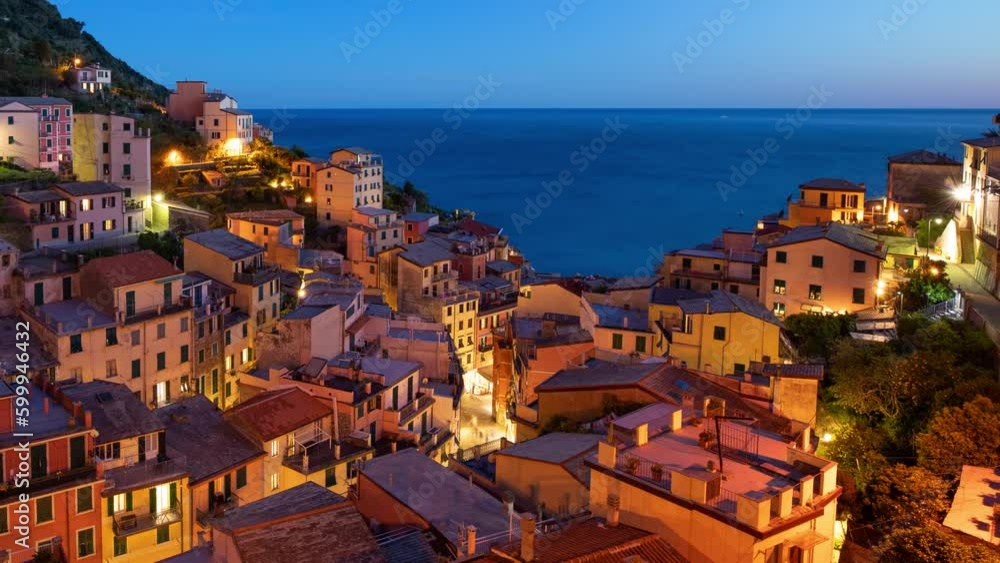 Time Lapse of the beautiful and scenic seaside village of Riomaggiore in Italy. One of the small towns that makes up Cinque Terre. Time Lapse of the beautiful and scenic seaside village of Riomaggiore in Italy. One of the small towns that makes up Cinque Terre.