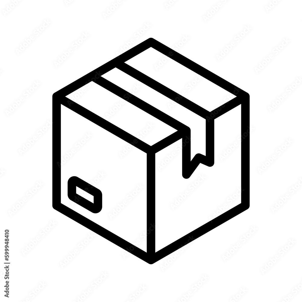 Box icon. sign for mobile concept and web design. vector illustration Box icon. sign for mobile concept and web design. vector illustration