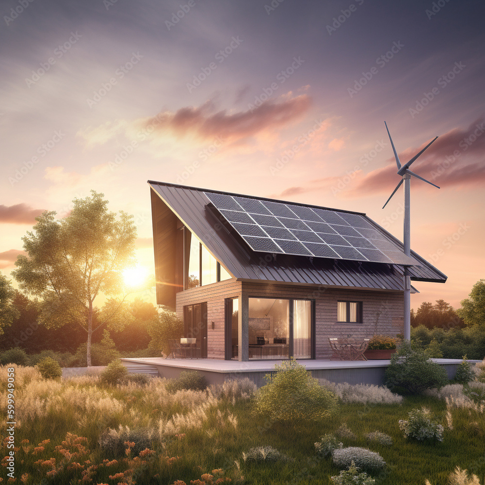 Generative ai illustration. Green energy. Generative ai illustration. Green energy.