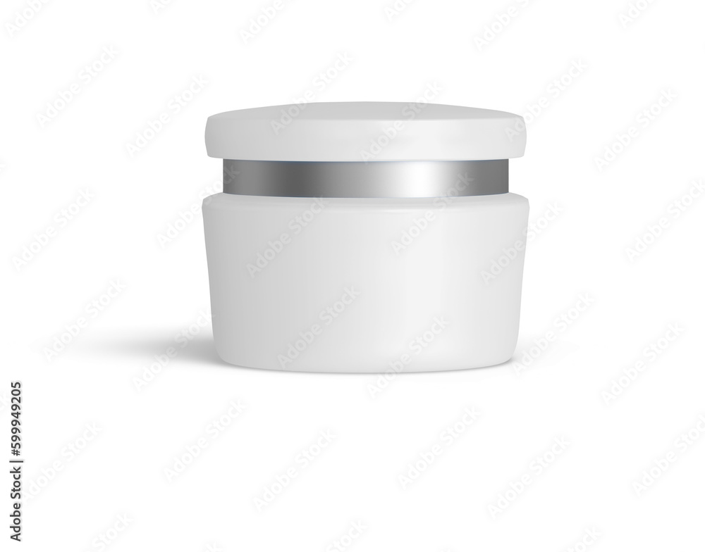 Cosmetic Cream Jar Isolated 3D Rendering Cosmetic Cream Jar Isolated 3D Rendering