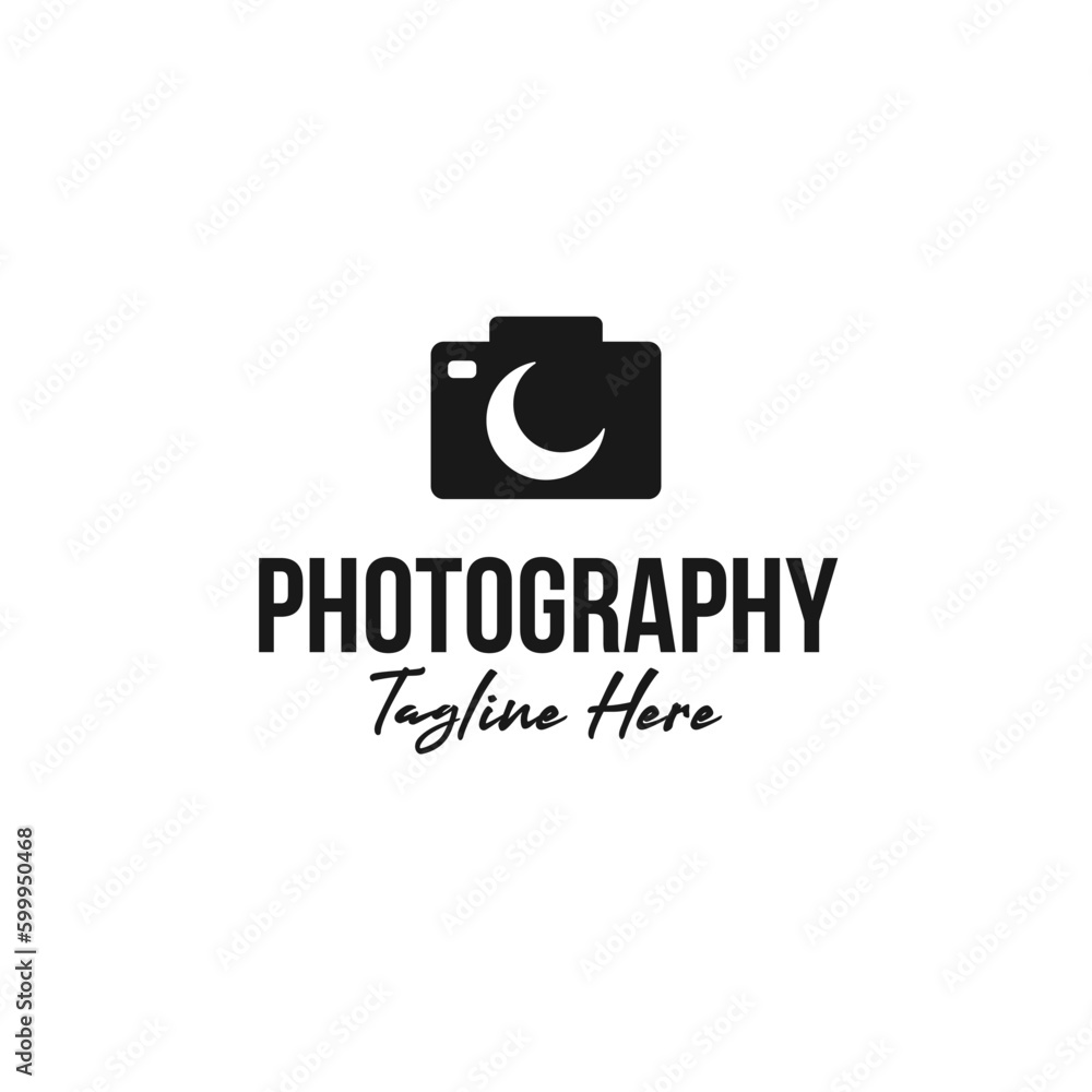 Creative moon photography logo design illustration idea Creative moon photography logo design illustration idea
