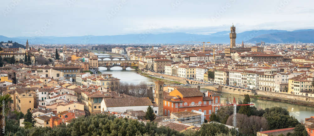 Panorama di Firenze vista da Piazzale Michelangelo
