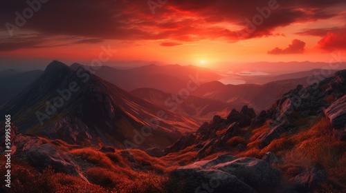 Sunset Over The Peaks © Damian Sobczyk