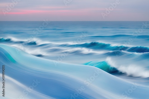 Vibrant Gradient Background. Blurred Color Wave, generative ai image