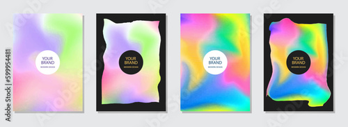 Set of luxury vibrant watercolor backgrounds, unique grunge marble texture. Collection of creative vertical templates. Actual for cover template, brochure, poster, booklet, presentation.
