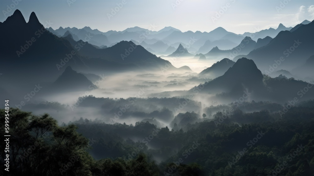 Fototapeta premium Misty Mountains