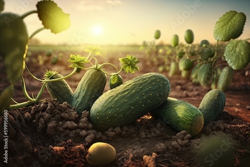 Cucumbers in the Dirt Picke...