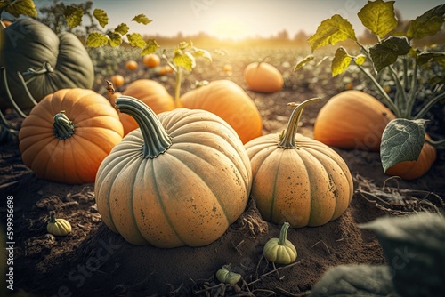 Pumpkins in the Dirt Picked...