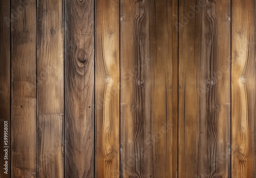 Rustic Plank Wooden Background Created with Generative AI