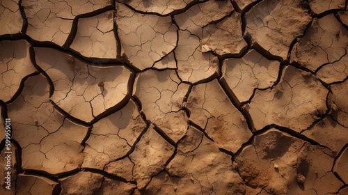 dry cracked soil background pattern