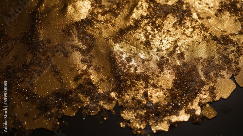 Rough glitter gold grunge texture pattern wallpaper