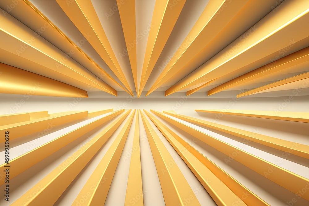 Obraz premium Abstract mosaic background, orange gold shiny polygons, golden wallpaper design, generative ai