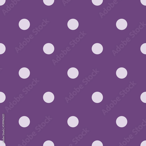 Purple color Seamless polka dot pattern. Colored repeat dots background for Your design