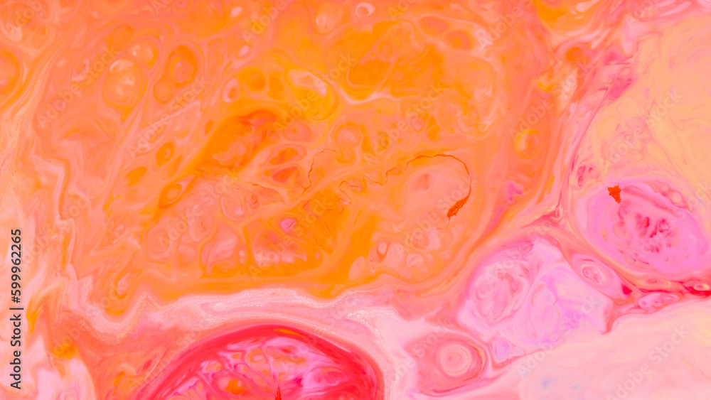 Abstract colorful background. Fluid art background with pink and orange colors Abstract colorful background. Fluid art background with pink and orange colors