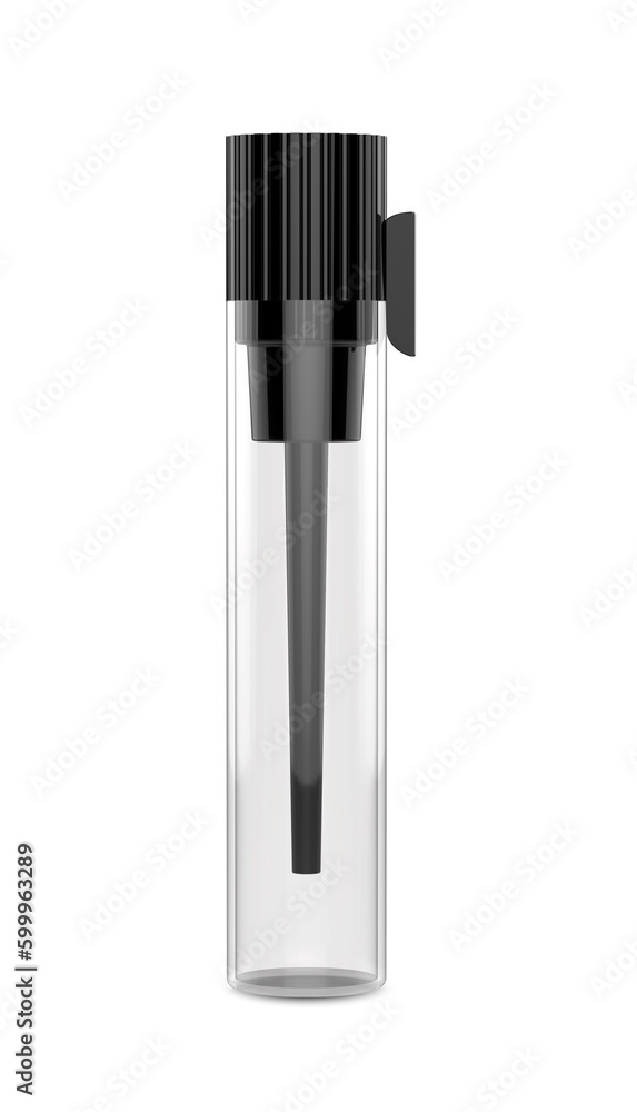 Perfume Oil Vial Glass Dropper Sampler Bottle with Clear Liquid 3D Rendering Perfume Oil Vial Glass Dropper Sampler Bottle with Clear Liquid 3D Rendering