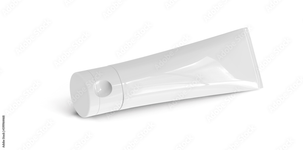 Soft Plastic Cosmetic Lotion Cream Toothpaste Tube Packaging Isolated 3D Rendering Soft Plastic Cosmetic Lotion Cream Toothpaste Tube Packaging Isolated 3D Rendering