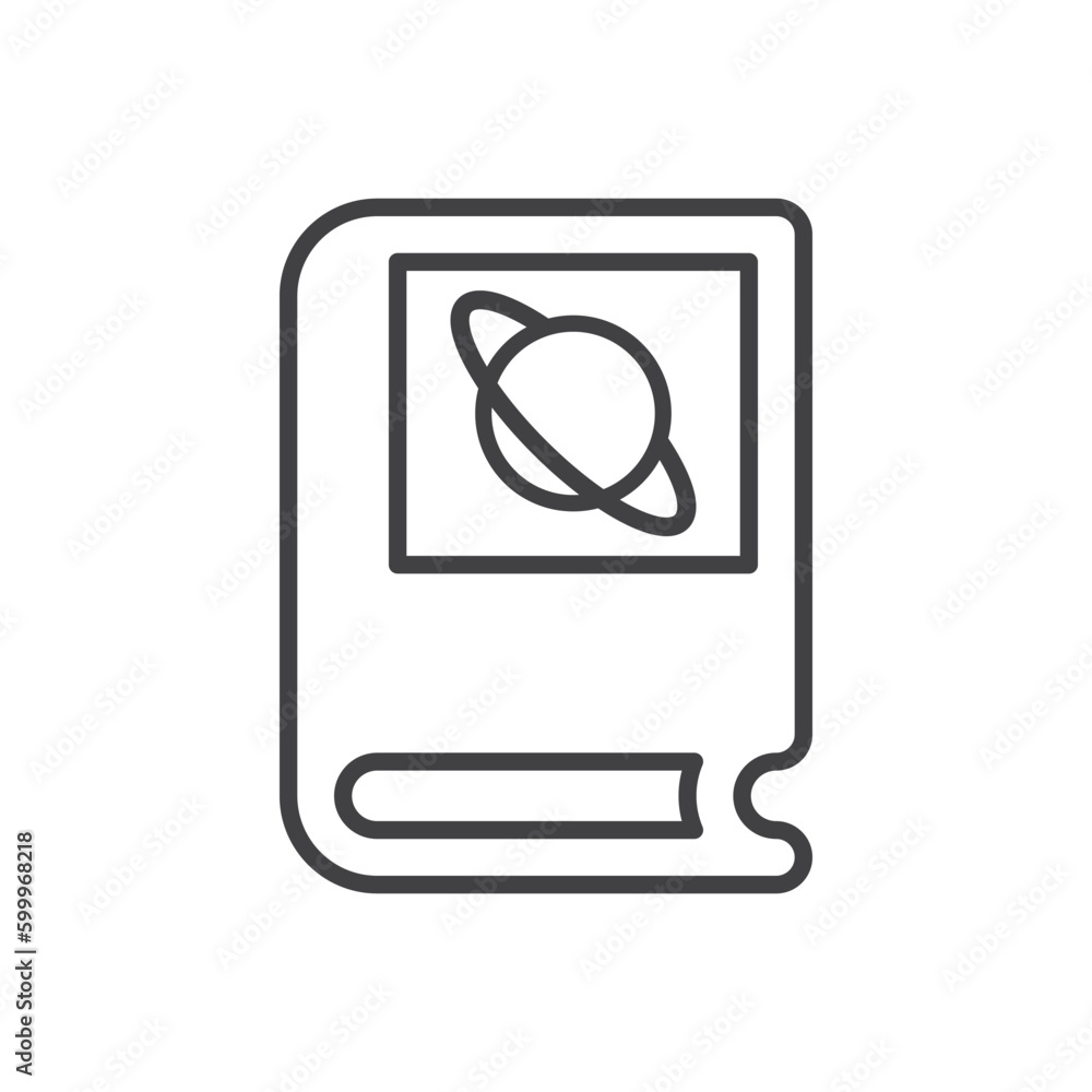 Astronomy Book Icon - Planet Study Book Icon Astronomy Book Icon - Planet Study Book Icon