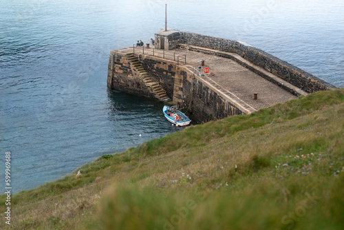 Kynance Cove fishing boat 2 photo