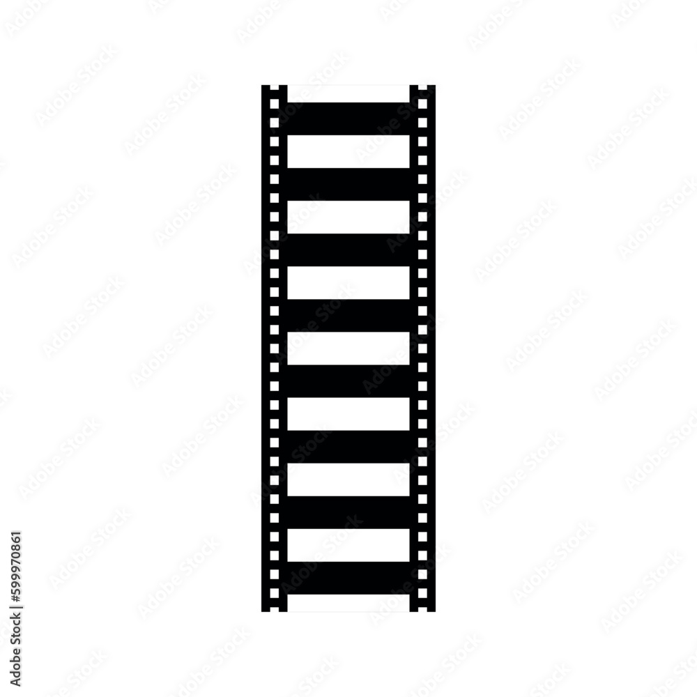 Movies Flim background with Flim roll. Film Strip icon. Film tape vintage icon isolate Movies Flim background with Flim roll. Film Strip icon. Film tape vintage icon isolate