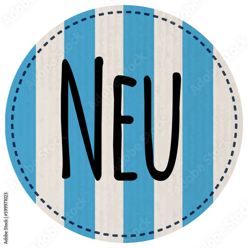 Button Neu recyclingpapier gestreift zerkratzt