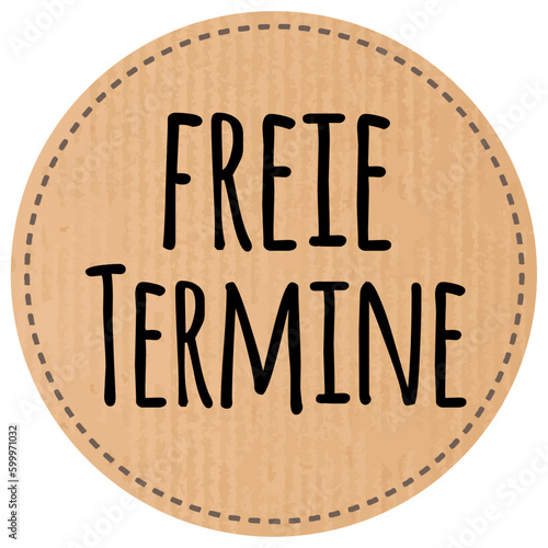 Button Freie Termine recyclingpapier zerkratzt