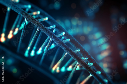 DNA recombinant technology. DNA, background Generative AI