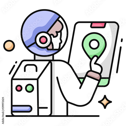 Premium download icon of scientist