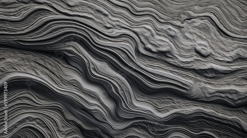 Grey Organic Lines Abstract Stone Texture Generative AI