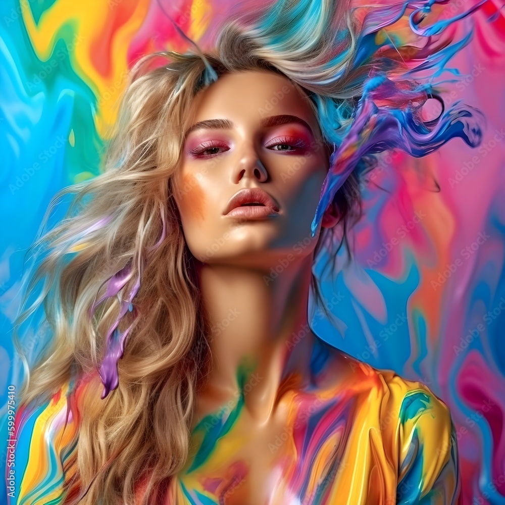 woman with makeup and hairstyle woman with makeup and hairstyle