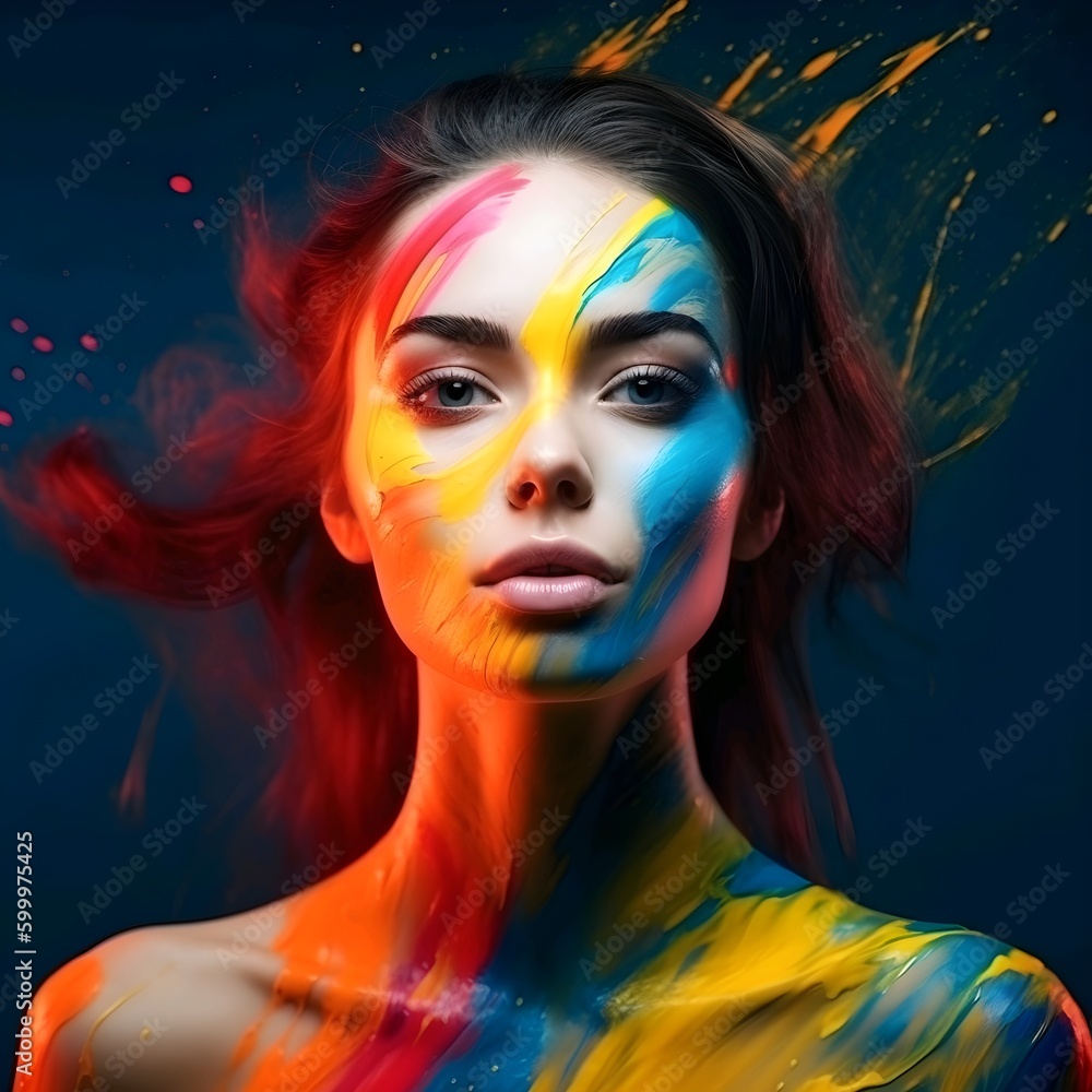 portrait of a woman with makeup portrait of a woman with makeup