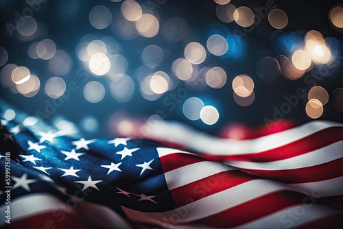 american flag. us flag. generative ai