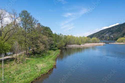 Spring Landscape of Pancharevo lake  Bulgaria