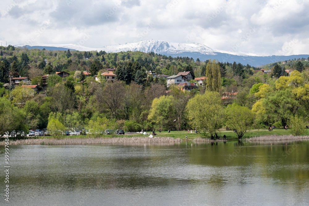 Spring Landscape of Pancharevo lake, Bulgaria