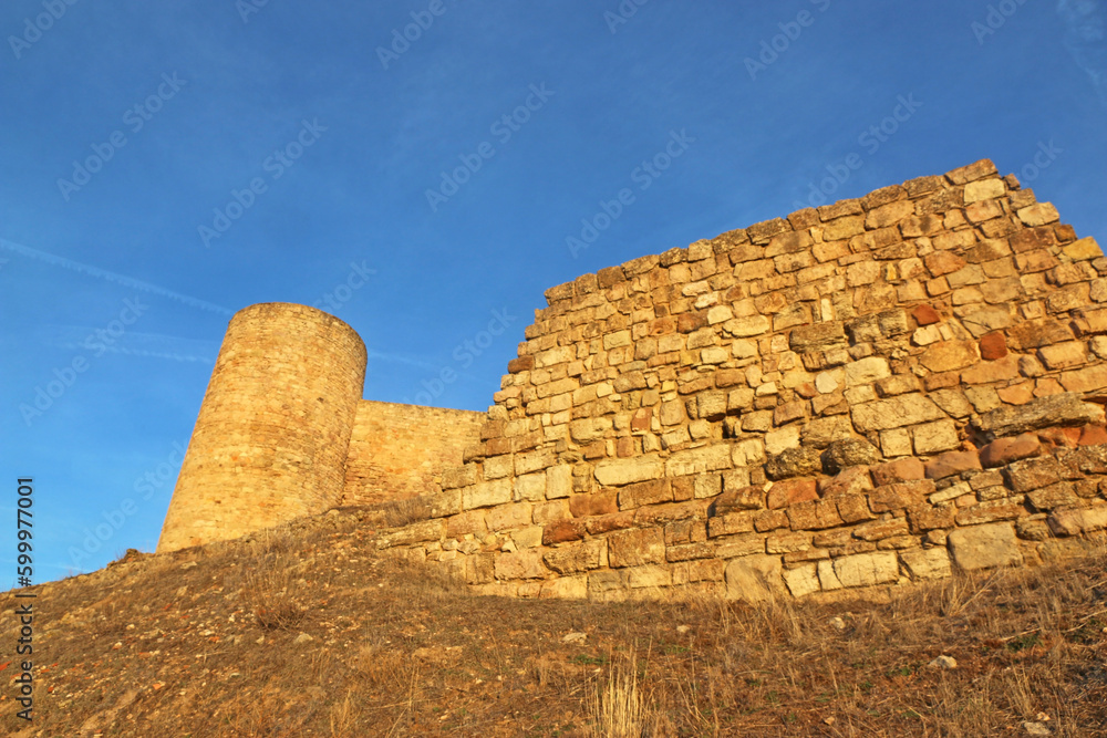 Castle and city wall of Medinaceli in Spain	