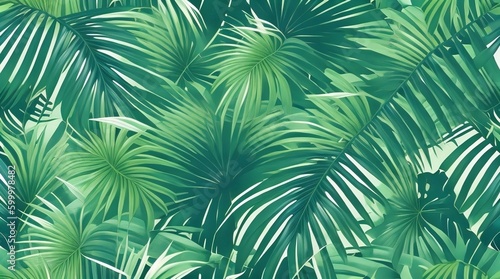 palm leaves background