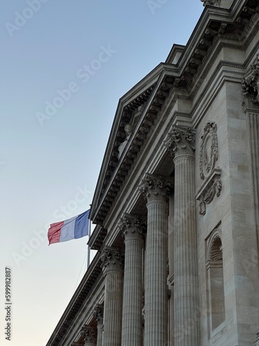 Concorde Place in Paris with French Flag