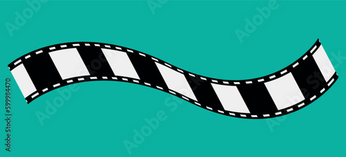 Movies Flim background with Flim roll. Film Strip icon. Film tape vintage icon isolate