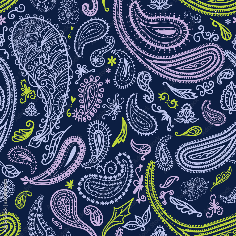 seamless paisley pattern seamless paisley pattern