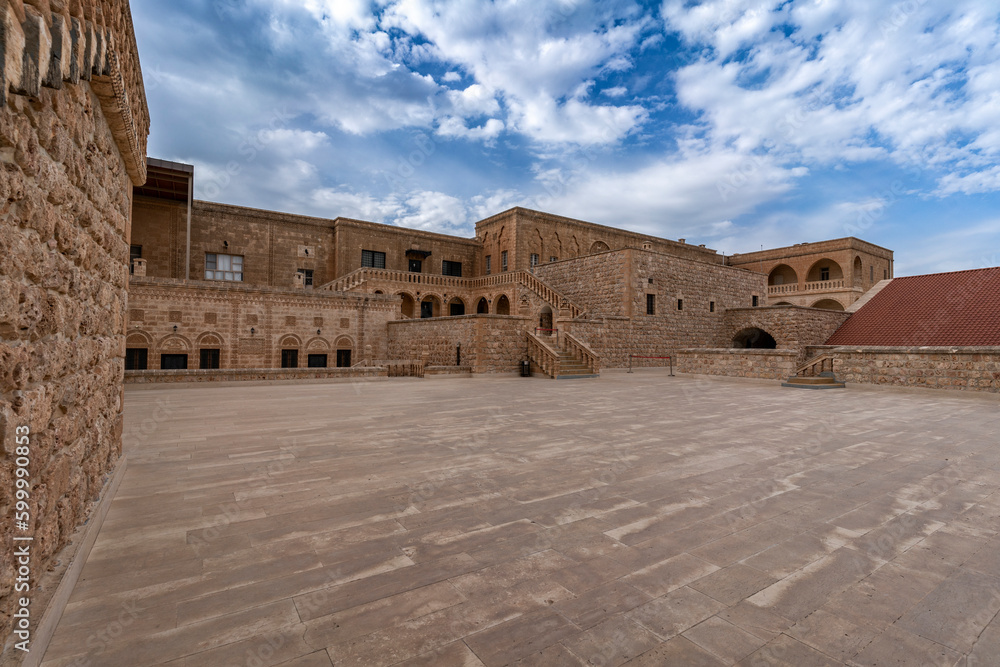 Fototapeta premium Mor Gabriel Monastery is the oldest standing Syriac Orthodox monastery in Midyat district, Mardin, Turkey
