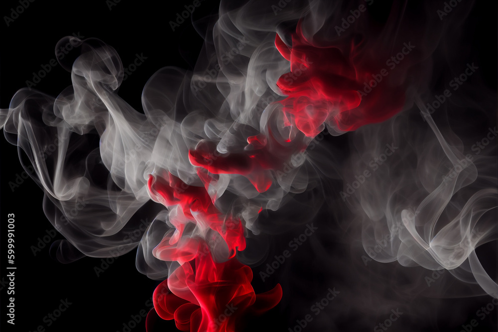 Red fog or smok. Realistic fog. Atmosphere mist effect and smoke clouds isolated on black background. High quality illustration Red fog or smok. Realistic fog. Atmosphere mist effect and smoke clouds isolated on black background. High quality illustration