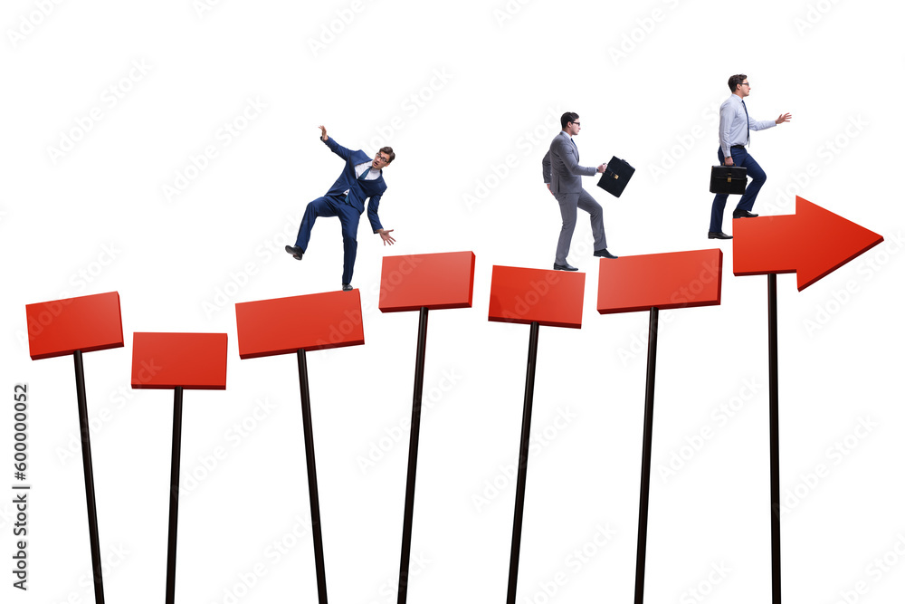Fototapeta premium Concept of growth with businessman
