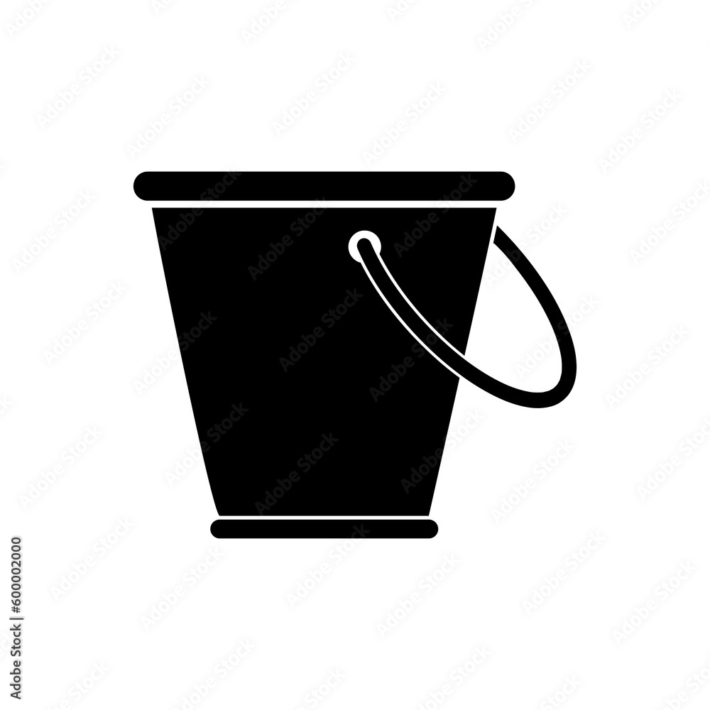 Bucket icon,vector illustration. vector bucket icon illustration isolated on White background.eps Bucket icon,vector illustration. vector bucket icon illustration isolated on White background.eps